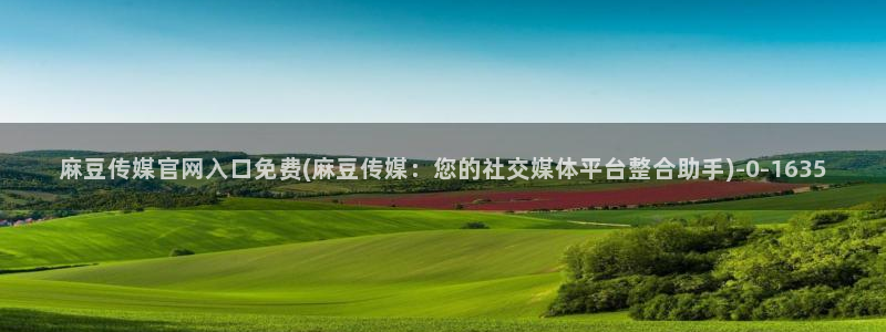 麻豆原创传媒官网：麻豆传媒官网入口免费(麻豆传媒：您的社交媒体平台整合助手)